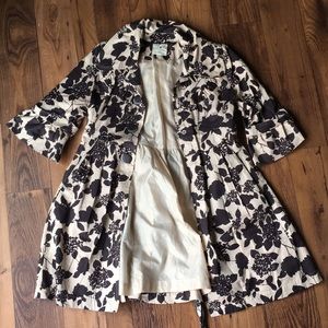 Light floral fall jacket